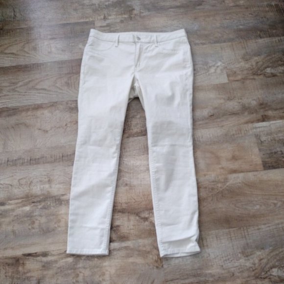 H&m & Denim Skinny khaki ankle jeans front & back pockets‎ Sz. 33" - Picture 1 of 8